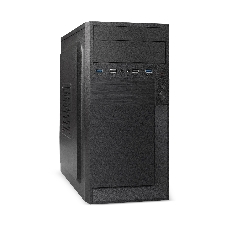 Компьютерный корпус Minitower ExeGate BAA-105U2-01-UNS400 (mATX, БП UNS400 с вент. 12см, 2*USB+2*USB 3.0, аудио, черный)