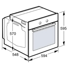 Духовой шкаф электрический Bosch HJA737BA0 Serie 4, 60 см, 76 л, черный, Auto Pilot 10, 3D Hotair,класс энергоэффективности А, 7 режимов, LCD-дисплей, галогенное освещение, самоочистка EcoClean,проволочные направляющие