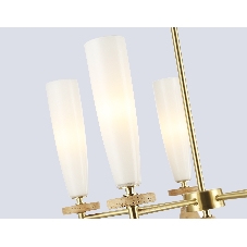 Люстра Ambrella light LH75371/5 GD/WH золото/белый G9*5 max 28W D600*675