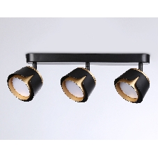 Светильник Ambrella light TN71237/3 BK/GD черный/золото GX53/3 380*100*147