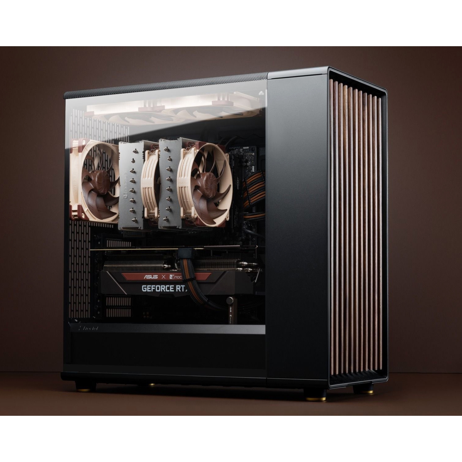 Кулер для процессора/ CPU Cooler Noctua NH-D15 G2 LBC (228W, 4-pin PWM, 168mm, Al/Cu, 8x6mm, 2x140mm, 91.5CFM, 24.8dBA, 1500RPM, S: 1851/1700/1200/115X, AM5/AM4, Beige/Brown)