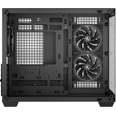 Компьютерный корпус Deepcool CG330 3F без БП, боковое окно (панорама), 3x120мм ARGB PWM вентилятора, черный, mATX