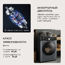 Стиральная машина Hyundai WME7217 класс: A+++ загр.фронтальная макс.:7кг серый инвертор