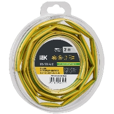Трубка термоусадочная ТТУ нг-LS 4/2 желт./зел. (уп.2м) IEK UDR12-004-002-002-K52-T Трубка термоусадочная ТТУ нг-LS 4/2 желт./зел. (уп.2м) IEK UDR12-004-002-002-K52-T