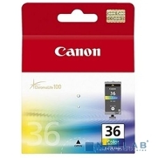Картридж струйный CLI-36Color (1511B001) для Canon Mini Pixma 260, Цветной, 250 стр.