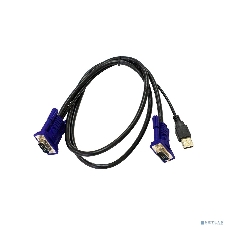 Кабель KVM ORIGO OKVMCU/A1A c разъемами VGA и USB, 1,8 м