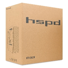 Компьютерный корпус HSPD M521, Mesh Mid Tower, черный, slide TG, 0.45 SPCC, 4x120мм ARGb ATX, mATX, mITX 160/330/184мм 2x2.5