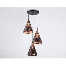 Светильник Ambrella light TR8435/3 BK/FGD черный/золото E27/3 max 40W D360*800