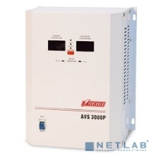 Стабилизатор напряжения Powerman AVS-P Voltage Regulator 3000VA, Digital Indication, Wall Mount, Hardwire Input/Output, 230V, 1 year warranty, White