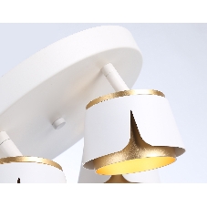 Светильник Ambrella light TN71241/4 WH/GD белый/золото GX53/4 D250*147