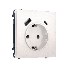 Комплект механизма электрической розетки SIGMA Жемчуг 2USB A+C 20W (быст. зар.) с/з с/ш 16A-250V QUANT PRO (SP2100, PR160) Комплект механизма электрической розетки SIGMA Жемчуг 2USB A+C 20W (быст. зар.) с/з с/ш 16A-250V QUANT PRO (SP2100, PR160)