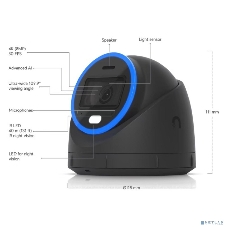 Камера видеонаблюдения Ubiquiti UniFi Protect Camera G5 AI Turret Black 4K (8MP), 30 к/с, 109,9°, ИК-подсветка до 40 м