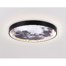 Настенно-потолочный светодиодный светильник Ambrella light FW11111 BK черный 18W LED 3000-6400K D300*38
