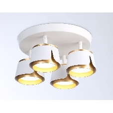 Светильник Ambrella light TN71241/4 WH/GD белый/золото GX53/4 D250*147