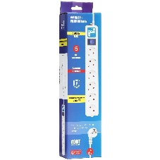 Фильтр-удлинитель PC PRO, 3 м, 6 р, белый, 16А, SPL6-16-P-3M