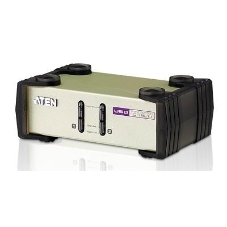 Переключатель ATEN KVM Switch CS82U-AT KVM-переключатель, VGA/SVGA+KBD+MOUSE, 1> 2 блока/порта/port PS2/USB, с KVM-шнурами PS2/USB 2х1.2м