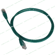 Патч-корд TWT UTP cat.5e, с заливными колпачками, 20.0 м, зеленый