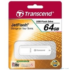 Флешка USB Transcend JetFlash 370 (TS64GJF370), 64Gb, USB 2.0, R/W 25/10, белый