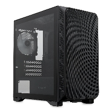 Компьютерный корпус без блока питания HSPD M321, Mesh Mini-tower, черный, slide TG, 0.45 SPCC, 2x140мм ARGb+1x120мм ARGb mATX, mITX 160/340/184мм 2x2.5