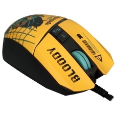 Мышь проводная A4Tech Bloody W63 Max Renegade желтый, 12000 dpi, USB, кнопки - 7