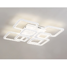 Потолочный светодиодный светильник FA4423/4+4 WH белый 150W 3000K+6400K/4200K/6400K+3000K 580*580*120 (ПДУ ИК)
