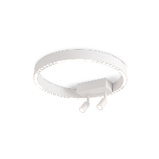 Потолочный светодиодный светильник Ambrella light FL5805/1+2 WH белый 25W 3000K/4200K/6400K D400*95 (без ПДУ)