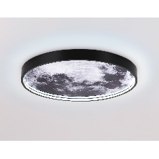 Настенно-потолочный светодиодный светильник Ambrella light FW11111 BK черный 18W LED 3000-6400K D300*38