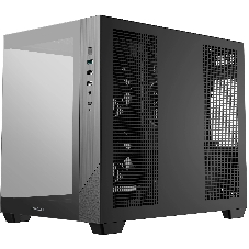 Компьютерный корпус Deepcool CG330 3F без БП, боковое окно (панорама), 3x120мм ARGB PWM вентилятора, черный, mATX