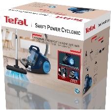Пылесос Tefal TW2971EA синий, 200/750 Вт, уборка сухая, пылесборник контейнер 1.2 л