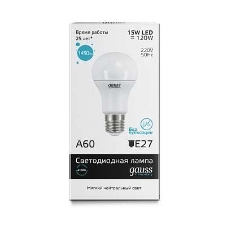 Светодиодная лампа Gauss LED Elementary 23225A60 15W E27 4100K 1/10/40 груша