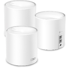 Бесшовный Mesh роутер TP-Link Deco X10 (DECO X10(3-PACK)) AX1500 10/100/1000BASE-TX белый (упак.:3шт)