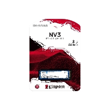 Накопитель SSD Kingston NV3, 2000Gb, M.2 2280, PCIe 4.0 x4, NVMe, R/W 6000/5000