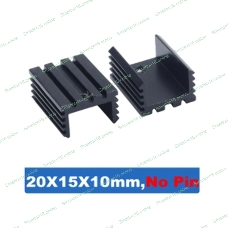 Аллюминиевый радиатор TO-220 Mosfet, 20x15x10 мм, NoPin