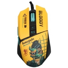 Мышь проводная A4Tech Bloody W63 Max Renegade желтый, 12000 dpi, USB, кнопки - 7