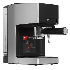 Кофеварка рожковая BQ CM7003 серебристый, исп. кофе - молотый, 1,2 л, 1350 Вт, 20 бар
