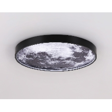 Настенно-потолочный светодиодный светильник Ambrella light FW11111 BK черный 18W LED 3000-6400K D300*38