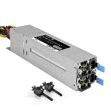 Серверный блок питания с резервированием 2U Redundant 2x1300W ExeGate Industrial-RTS1300 (CRPS, ШВГ =77x84x265mm, APFC+Half bridge (LLC)+DC-DC, КПД 94% (80 PLUS Platinum), 4 cm fan, 24pin, (4+4)pin, PCIe, 2SATA, 8IDE+1FDD, RTL)