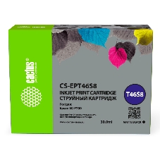 Картридж струйный Cactus CS-EPT46S8 (T46S8) черный пигментный (30 мл) для Epson SureColor SC-P700