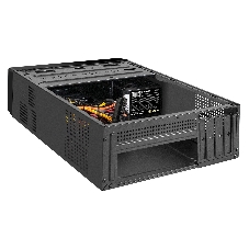 Компьютерный корпус Desktop ExeGate MI-208U2-M450 (mini-ITX/mATX, БП M450 с вент. 8см, 1хUSB+2хUSB 3.0, аудио, черный)