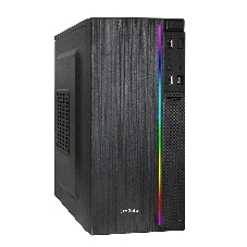 Компьютерный корпус Minitower ExeGate mEVO-9302-NPX450 (mATX, БП 450NPX с вент. 12см, 2хUSB+1хUSB 3.0, HD аудио, черный, с RGb подсветкой)