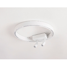 Потолочный светодиодный светильник Ambrella light FL5805/1+2 WH белый 25W 3000K/4200K/6400K D400*95 (без ПДУ)