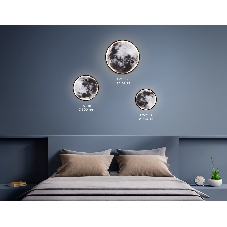 Настенно-потолочный светодиодный светильник Ambrella light FW11111 BK черный 18W LED 3000-6400K D300*38