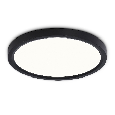 Светильник светодиодный ультратонкий Ambrella light FZ1904 BK черный IP54 20W 3000K-6500K CCT-переключатель D300*25 (Без ПДУ)