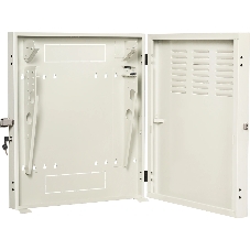 Шкаф коммутационный Lanmaster (TWT-CBVRT-2U-6X7-GY) настенный 2U 650x114мм пер.дв.стекл направл.под винты 68кг серый 19кг 741мм
