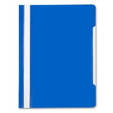 Папка-скоросшиватель Бюрократ -PS20BLUE A4 прозрач.верх.лист пластик синий