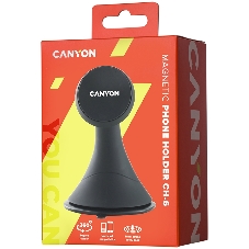 Автодержатель для смартфона на панели приборов и ветровом стекле Canyon Car черный