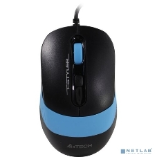 Мышь проводная A4Tech Fstyler FM10 черный/синий, 1600 dpi, USB, кнопки - 4