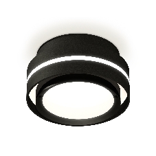 Светильник Ambrella Light XS8414001 SBK/PBK черный песок/черный полированный GX53 (C8414, N8113)