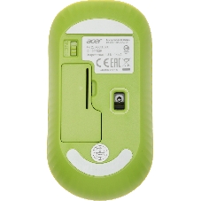 Комплект клавиатура + мышь Acer OCC205 беспроводной USB, 1200 dpi, зеленый/желтый