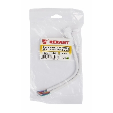 Соединительный кабель Rexant (4pin) герметичный (IP67) 4х0.75мм² белый